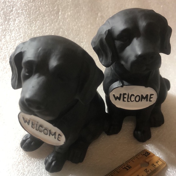 Black Welcome dogs -sets of 2 - Picture 10 of 16